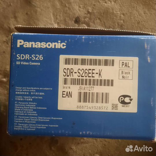 Видеокамера panasonic sdr- s26