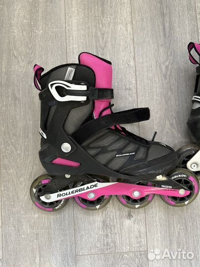 Женские роликовые коньки Rollerblade + защита