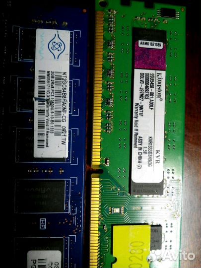 Модули памяти DDR2-1Gx2шт, 512Mх4шт