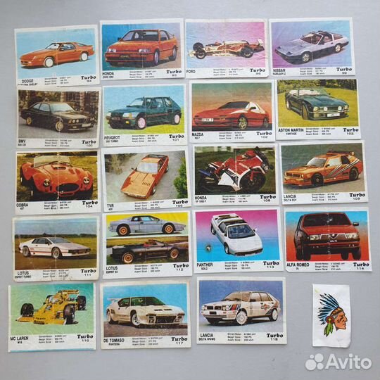 Вкладыши Turbo Турбо 2я серия (51-120)