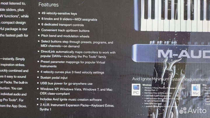 Midi-клавиатура M-Audio Oxyden49