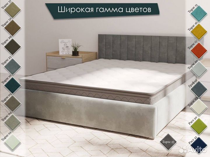 Мягкая кровать с подъёмным механизмом