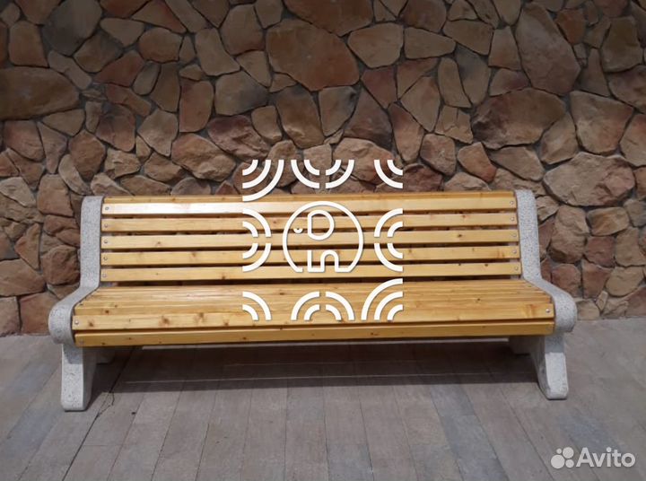 Скамья из бетона 