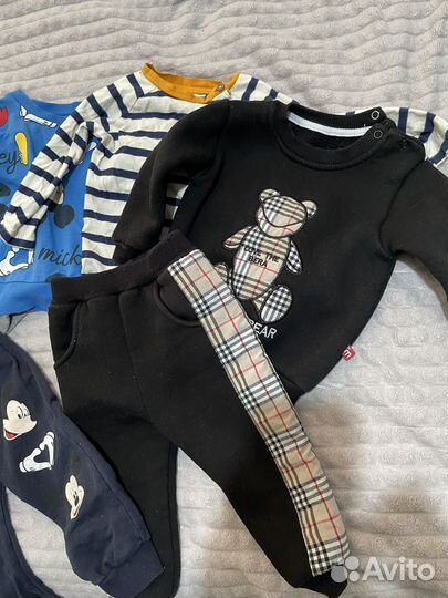 Детские вещи пакетом для мальчика 68 74 80