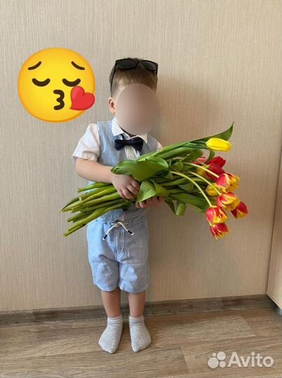 Рубашка шорты жилетка костюм hm