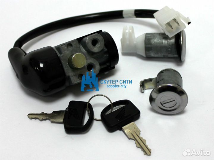 Замок зажигания (комплект) Honda Dio AF-35 2-х про