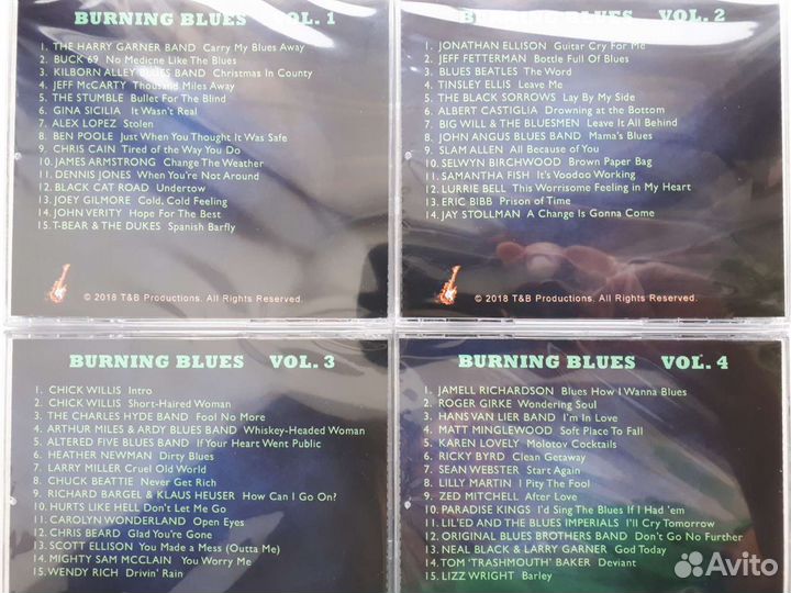 CD диски Сборник блюза Burning Blues