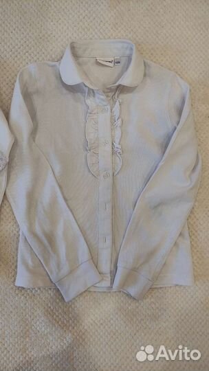 Блузки белые для девочки 122-128