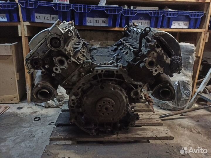 Двигатель мотор 4.2 BFM Audi A8 4E D3 с дефектом