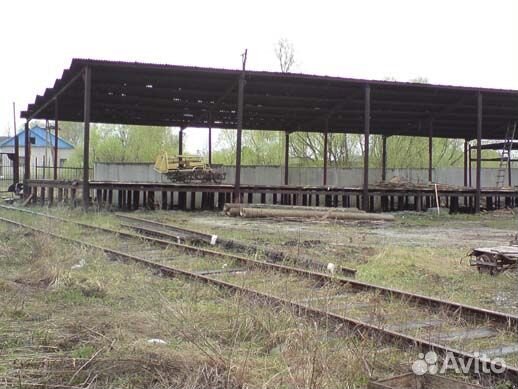 Подьездной ж/д тупик и кирпичный склад 700кв.м в