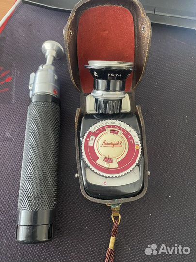 Экспонометр Ленинград 2 + объектив И50У-1 + штатив