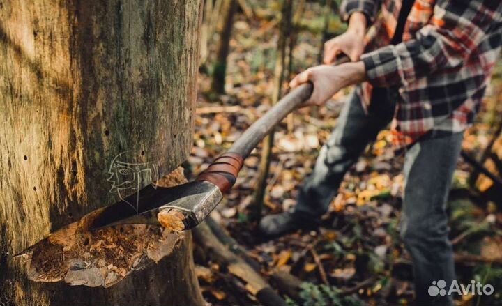 Кованый топор Колун валочный