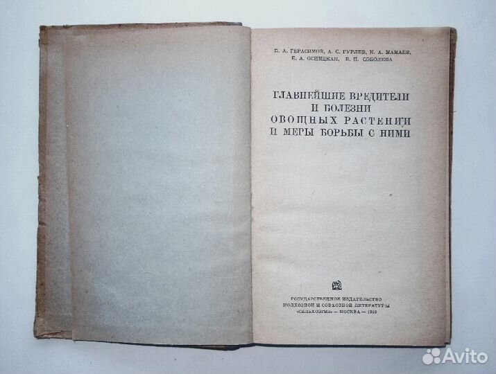 Главнейшие вредители и болезни овощных растений