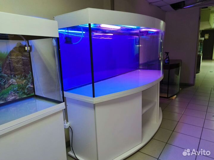 Аквариум 680 свет биофильтр фон подставка