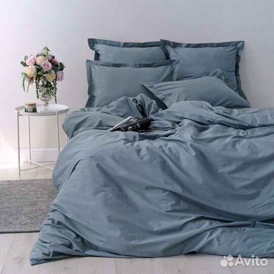 Постельное белье сатин Silver Grey