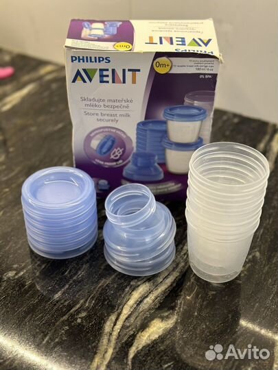 Контейнеры для хранения молока avent