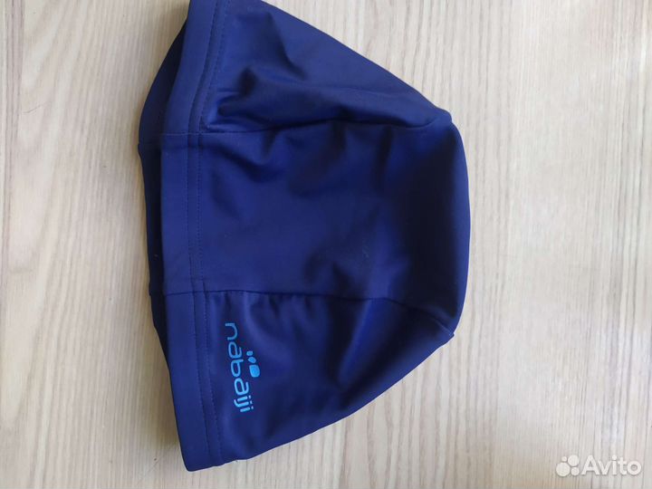 Шапочка для плавания силикон, декатлон тканевая