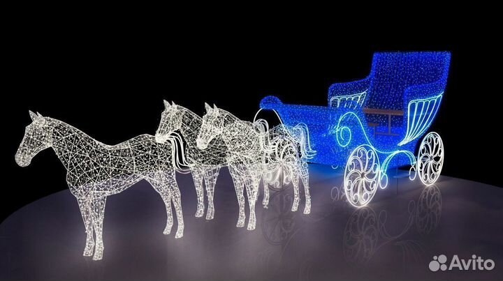 Светящиеся новогодние шары для улицы