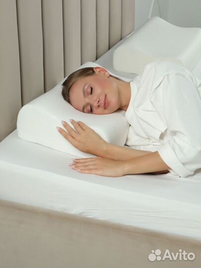 Анатомическая подушка для сна с эффектом памяти. К
