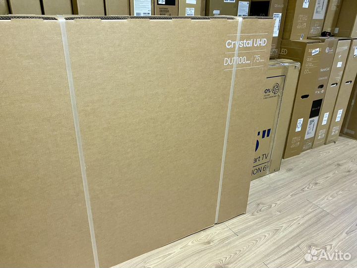 Огромный Samsung 75 4K SMART TV 2024