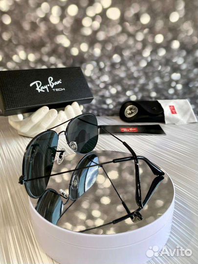 Очки ray ban aviator стекло с гравировкой