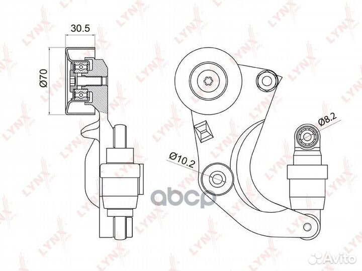 Натяжитель с роликом / приводной подходит для H