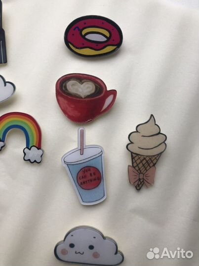 Брошка - значок, 10шт