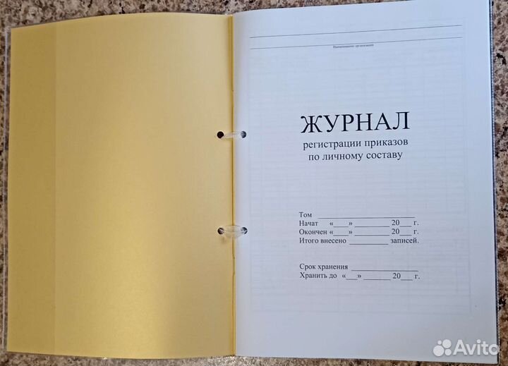 Журнал регистрации приказов по личному составу