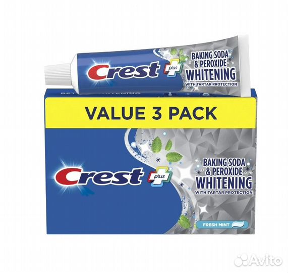 Паста Crest Baking Soda & Peroxide Whitening 162г