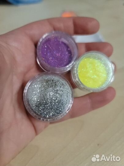 Блестки для дизайна ногтей пакетом