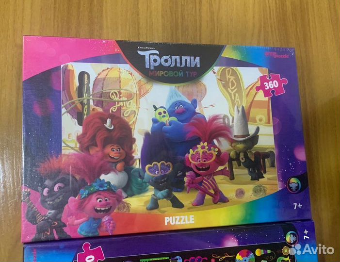 Пазлы Trolls для детей настольные игры 360 и 560шт