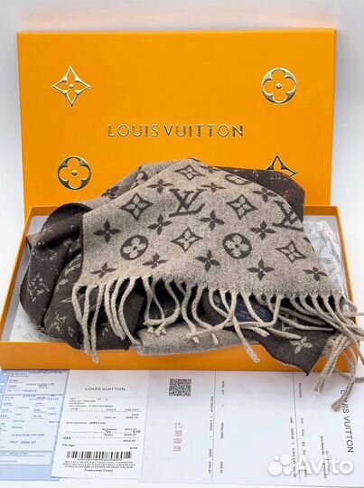 Шарф Louis Vuitton Коричневый