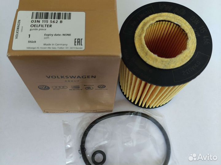 Фильтр масляный VAG 03N115562B 2.0TDI
