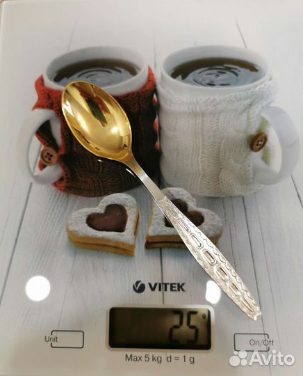 Ложки чайные мельхиор СССР позолота