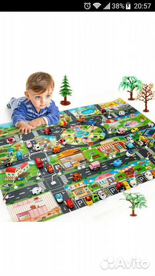 Коврик игровой для машинок