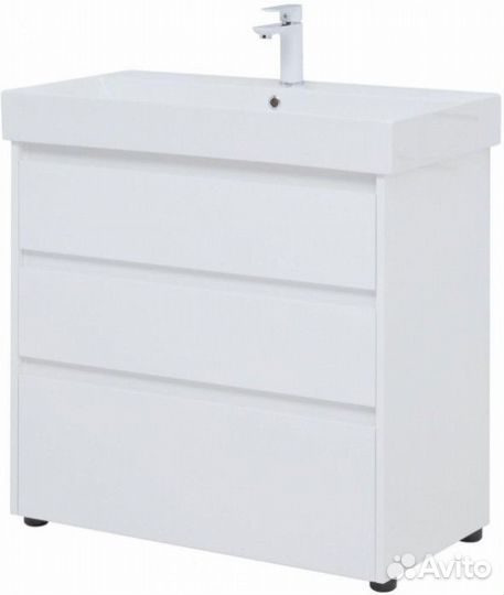 Мебель для ванной Aquanet Nova Lite 85 3 белый глянец