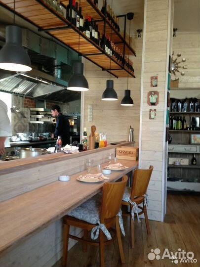 Барная стойка лофт для кофе с собой, барная стойка