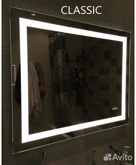 Зеркало с подсветкой любой формы на заказ