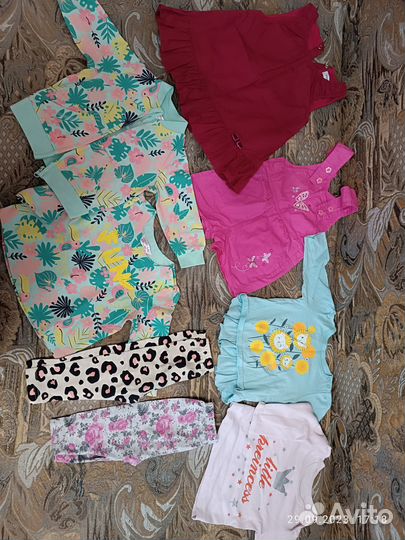 Вещи для девочки 6 -12 месяцев