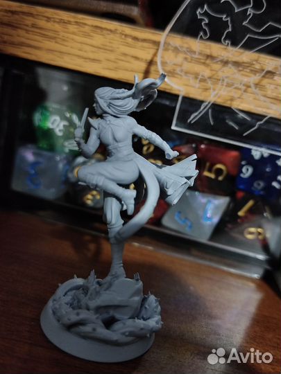 Фигурка/миниатюра для днд эльфийка