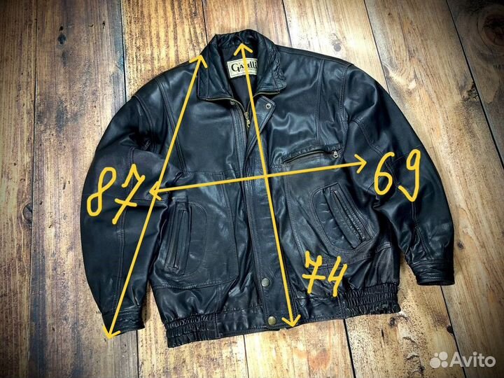 Винтажный бомбер xxxl пилот кожаная куртка из 90х