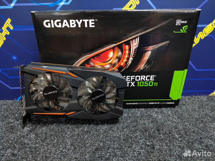 Видеокарта Gigabyte GeForce GTX 1050 Ti OC 4GB
