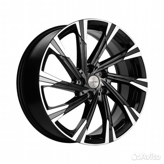 Литые диски 7.5x19 5x114.3 60.1 ET35 khomen KHW 1901 black-FP