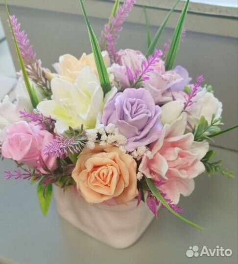 Букеты из мыла ручной работы