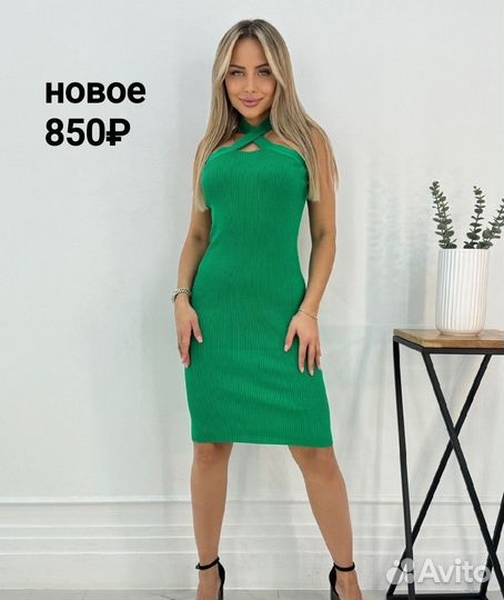 Платье/новое/размер единый: 42-48/ткань лапша