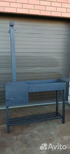 Мангал с печью под казан