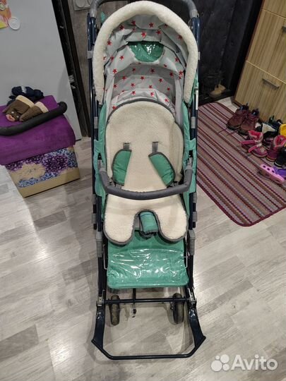 Санки коляска nika 7-8к