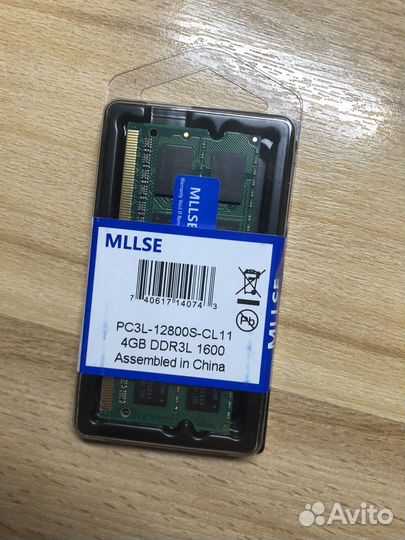 Оперативная память ddr3l 4 гб для ноутбука sodimm