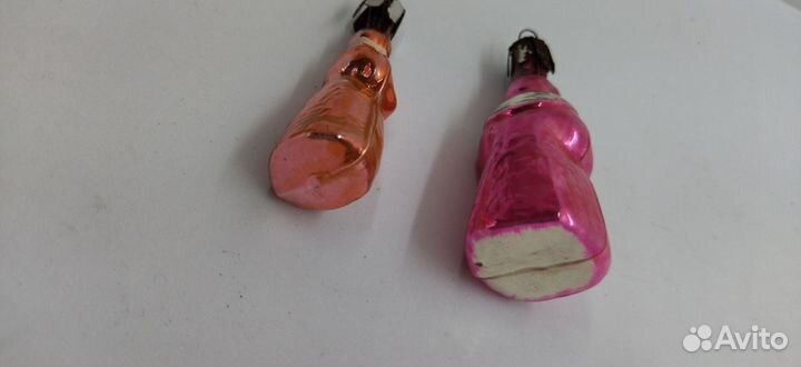 Елочные игрушки дед мороз+снегурочка малютка. сте