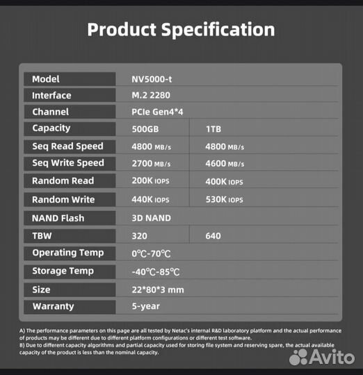 Ssd m2 nvme 1tb - Netac